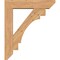 Ekena Millwork Merced Slat Smooth Bracket w/ Offset Brace, Western Red Cedar, 7 1/2"W x 34"D x 40"H BKT0806X34X40MRC06SWR - alternate 3